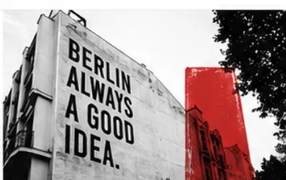 Berliner Stadtmotiv als grafischer Akzent